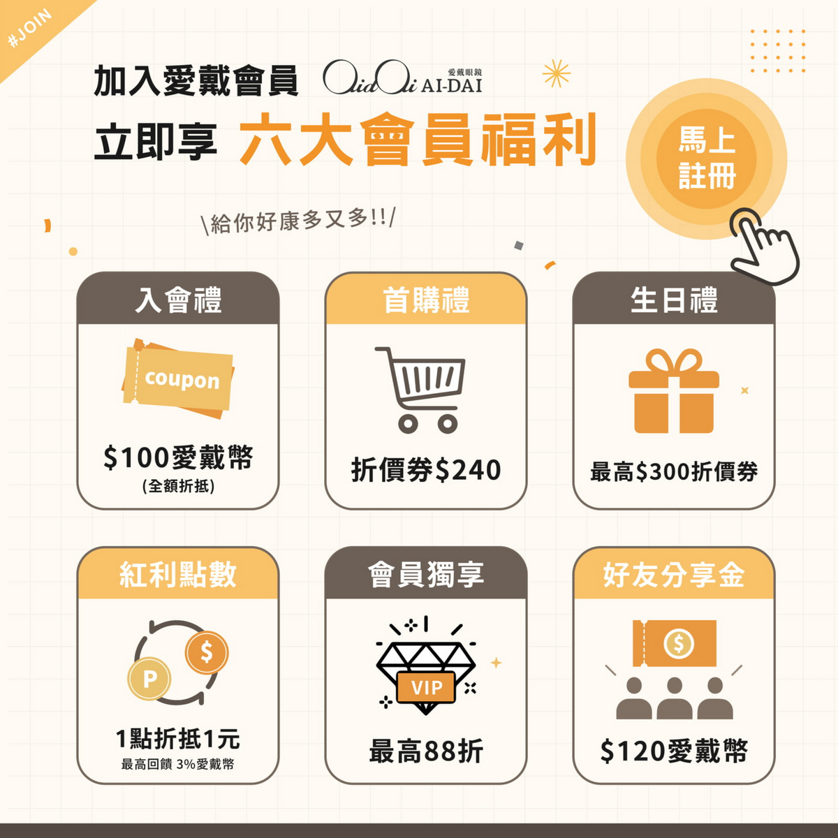 AIDAI 愛戴 臺灣 coupon